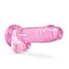 Naturally Yours 7" Crystalline Dildo, Rose