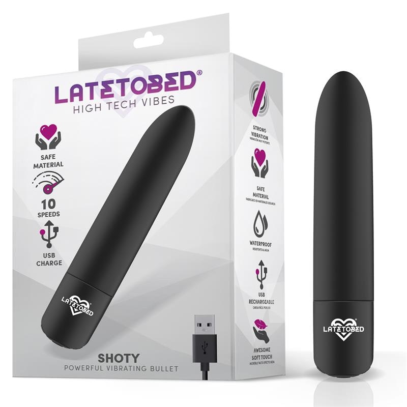Shoty - Rechargeable powerful bullet, Black