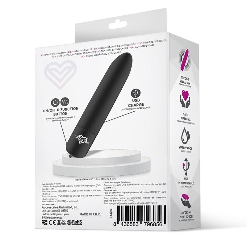 Shoty - Rechargeable powerful bullet, Black