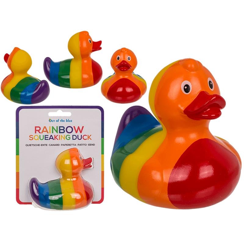 Rainbow Squeaking Duck