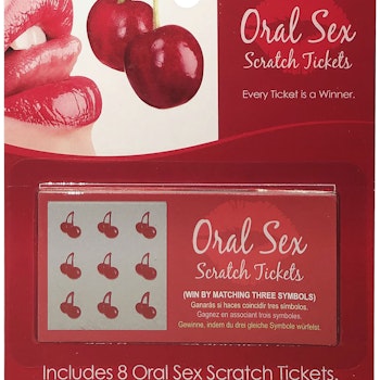 Oral sex scratch tickets