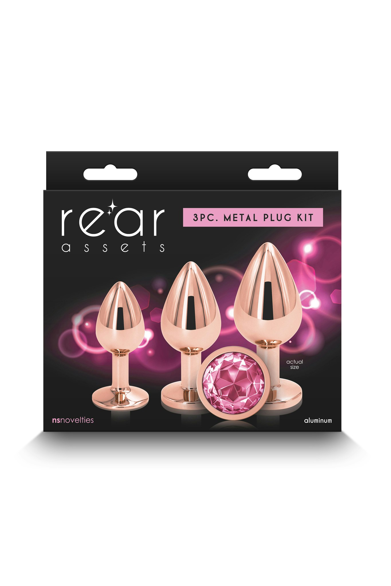 Rear assets - Trainer kit, Rose gold pink round gem