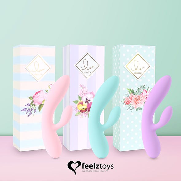 Feelztoys - Lea, Rabbit vibrator, Lilac
