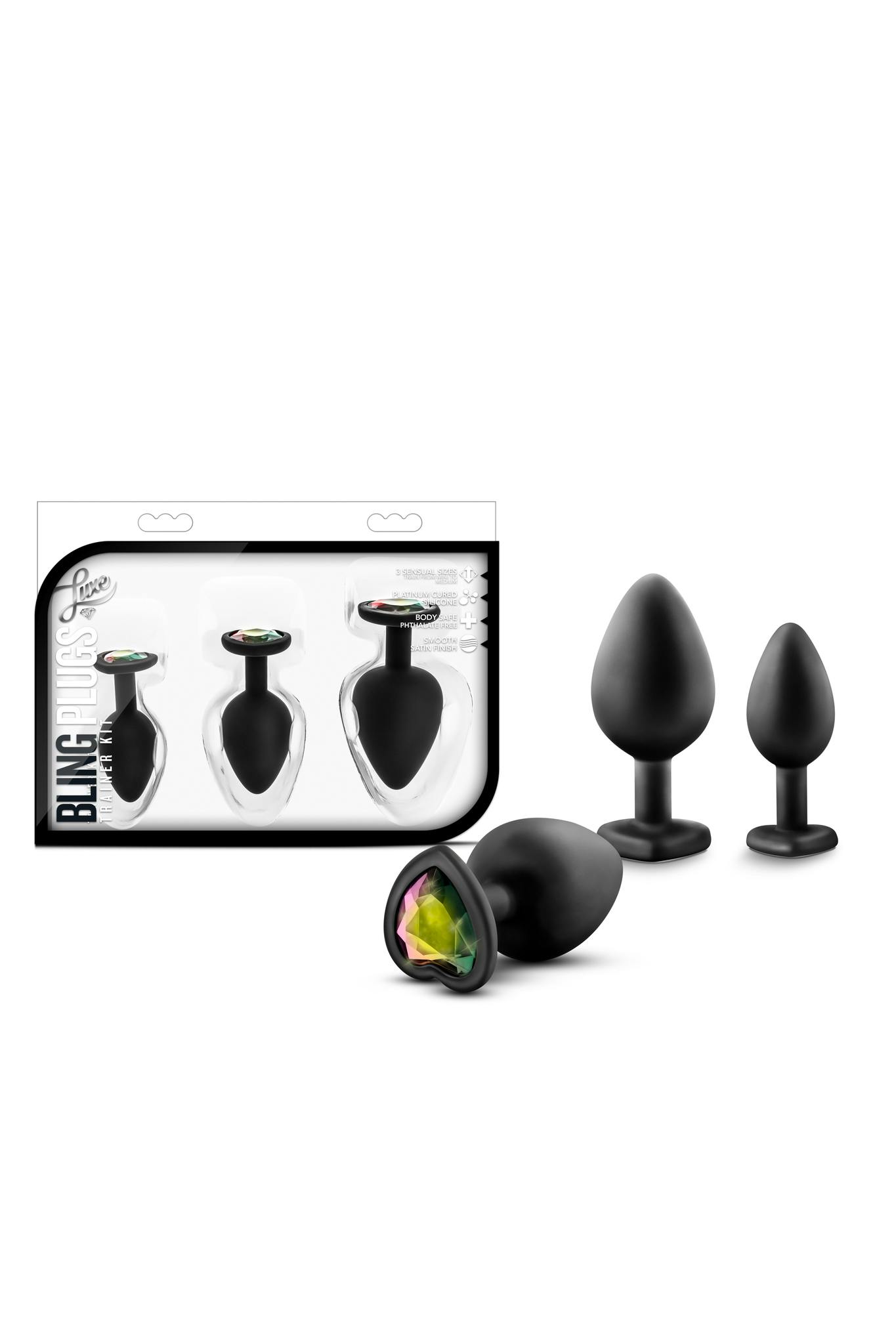 Luxe - Bling plugs training kit, Black