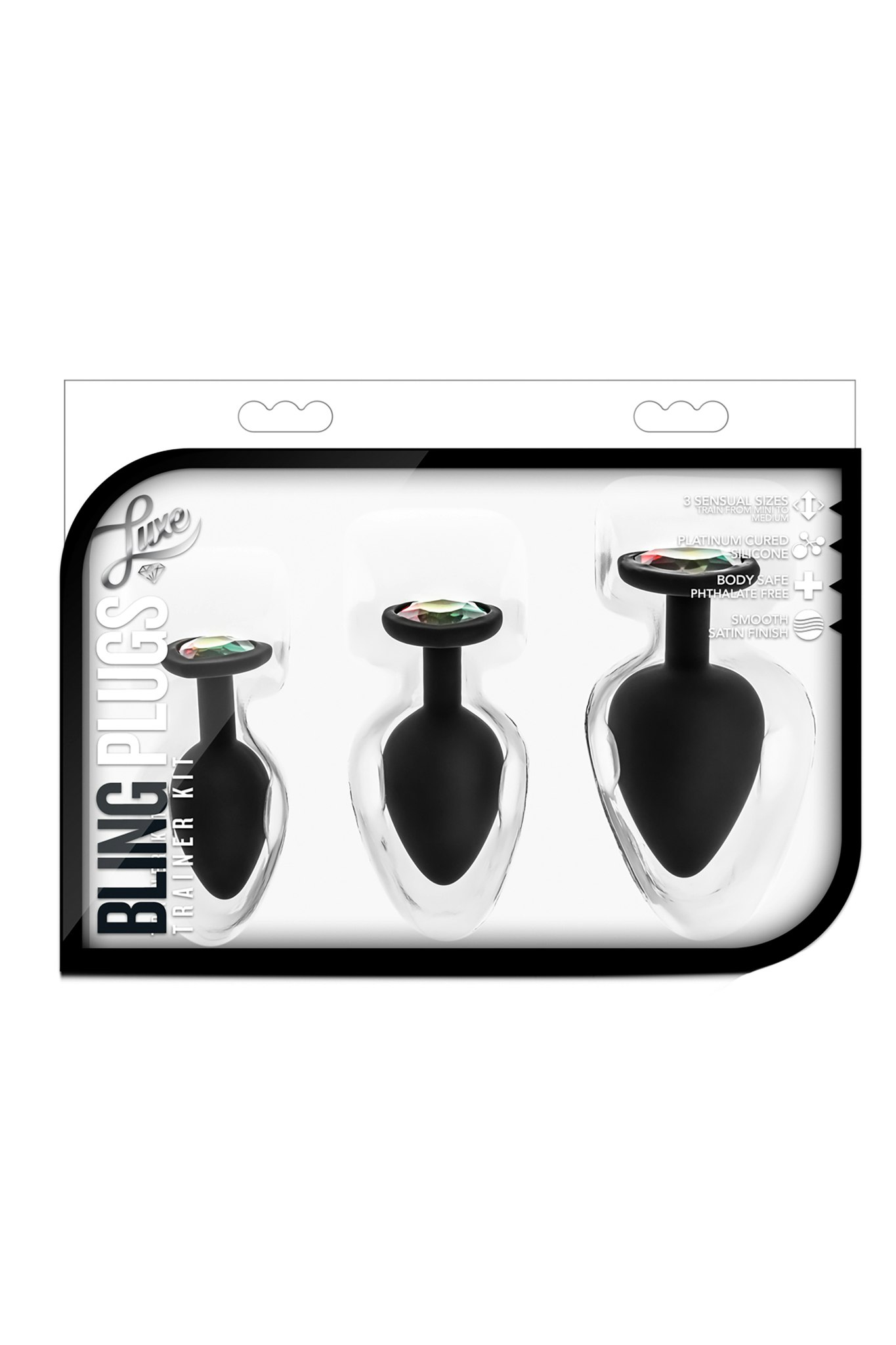 Luxe - Bling plugs training kit, Black