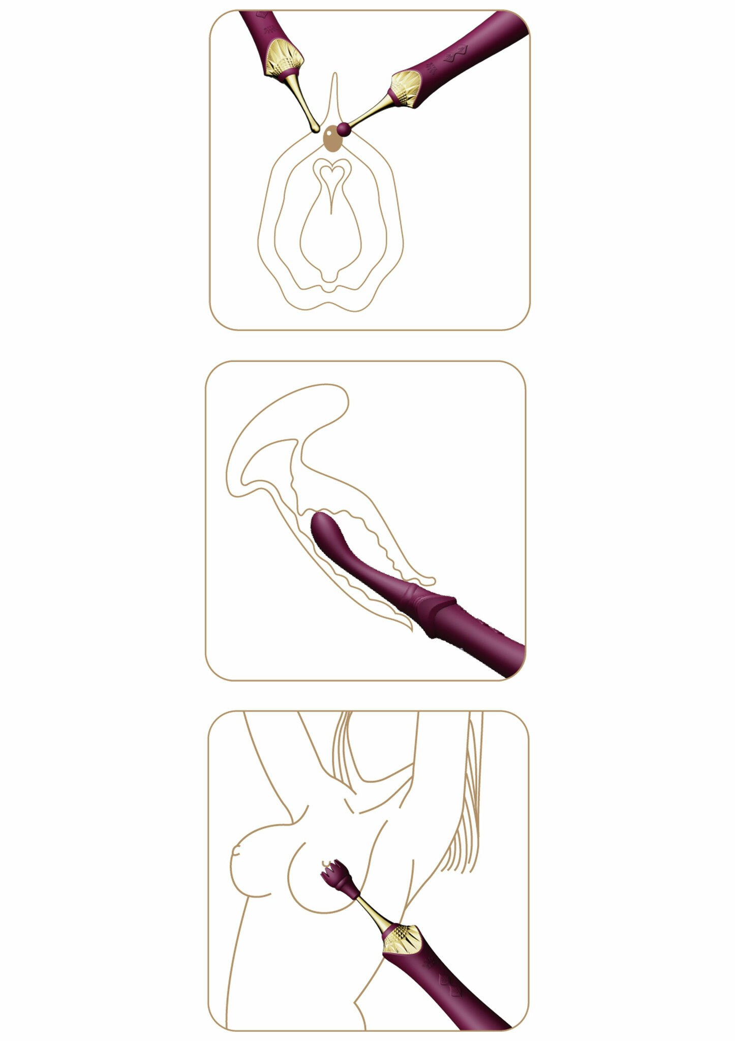 Bess Pin Point Vibrator, Purple