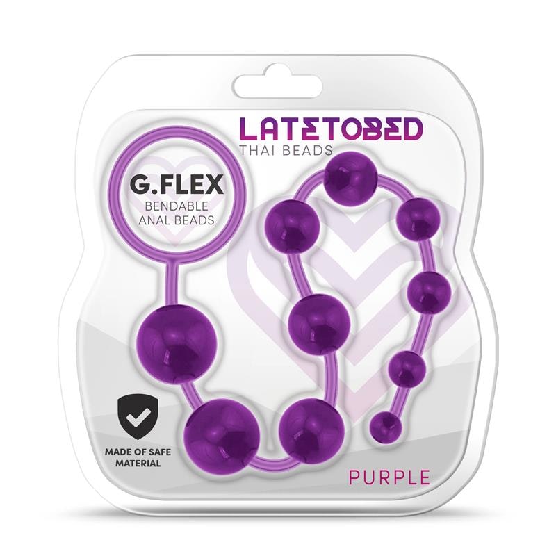 G.Flex Bendable Thai Anal Beads, Purple