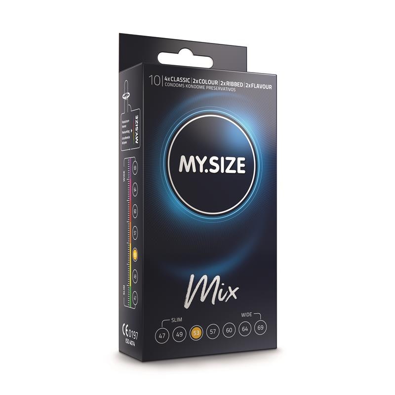 My Size Mix, Size 53 Box of 10 Uds