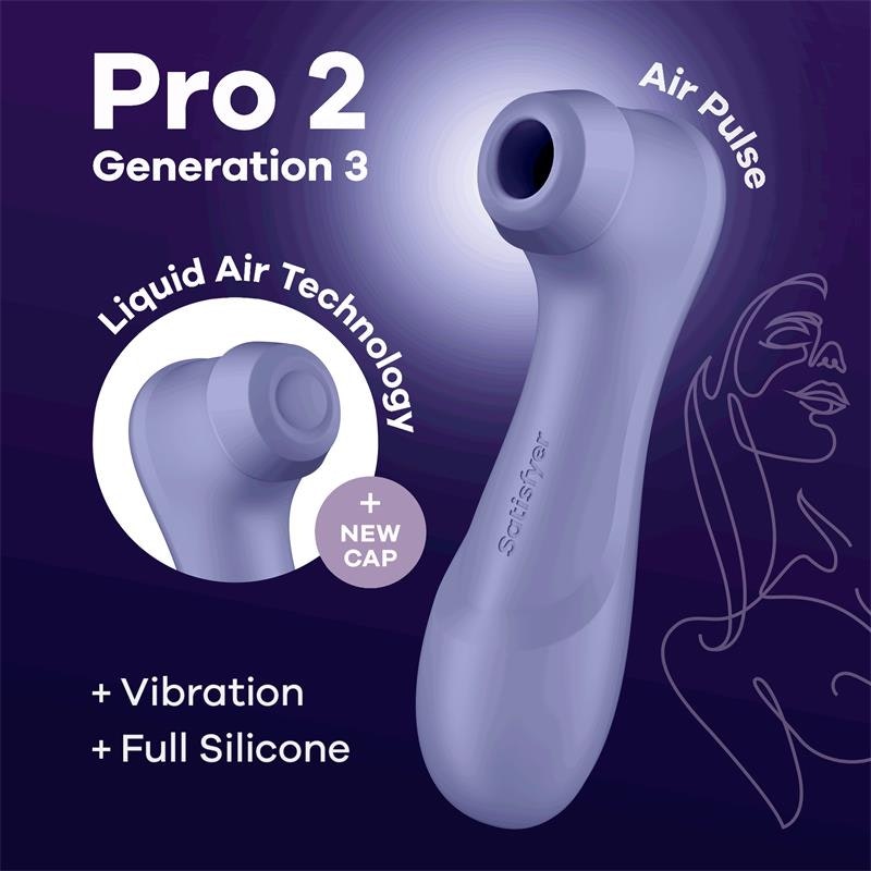Satisfyer - Pro 2 Gen 3 Liquid Air Technology, Lilac