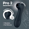 Satisfyer - Pro 2 Gen 3 Liquid Air Technology, Black