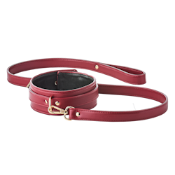 Blaze Elite - Collar & leash, Red