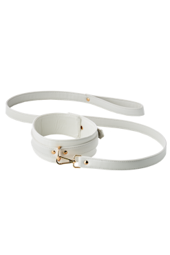 Blaze Elite - Collar & leash, White