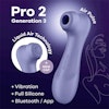 Satisfyer - Pro 2 Gen 3 Liquid Air Technology, App connect, Lilac