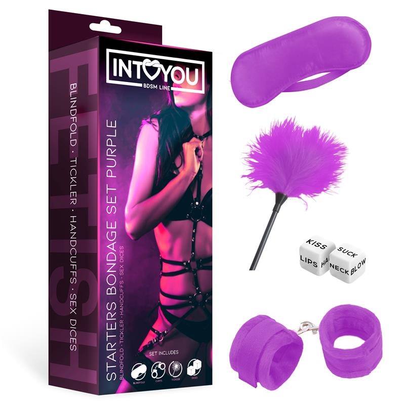 Intoyou - Starters Bondage Set 4 Pieces, Purple