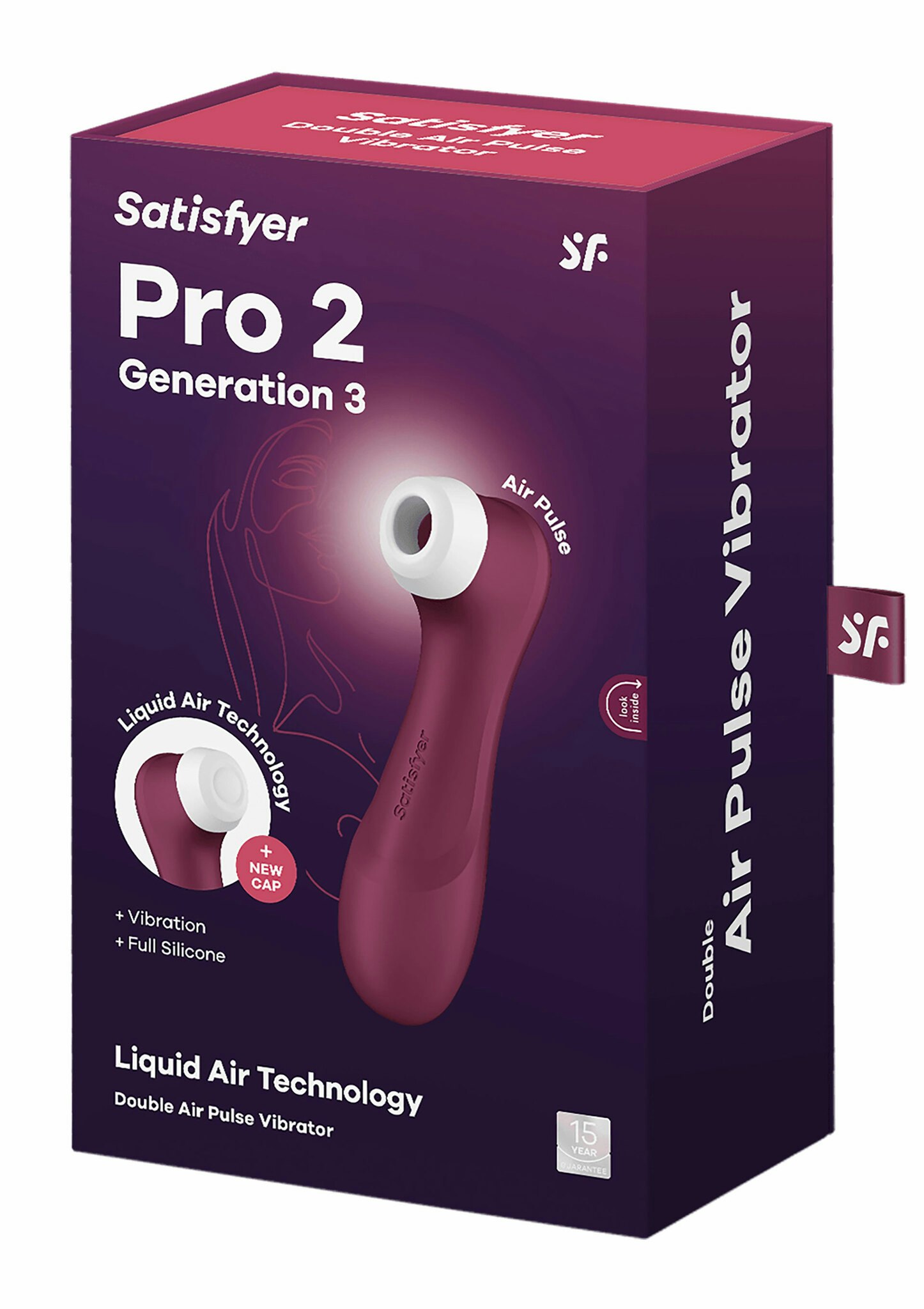 Satisfyer - Pro 2 Gen 3 Liquid Air Technology, Burgundy