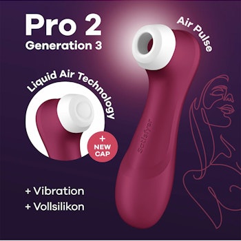 Satisfyer - Pro 2 Gen 3 Liquid Air Technology, Burgundy