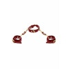 TABOOM - D-Ring Collar and Wrist Cuffs, Red