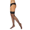 Net Stockings with Lace Top, One Size