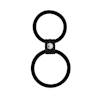 MenzStuff - Dual rings, Black