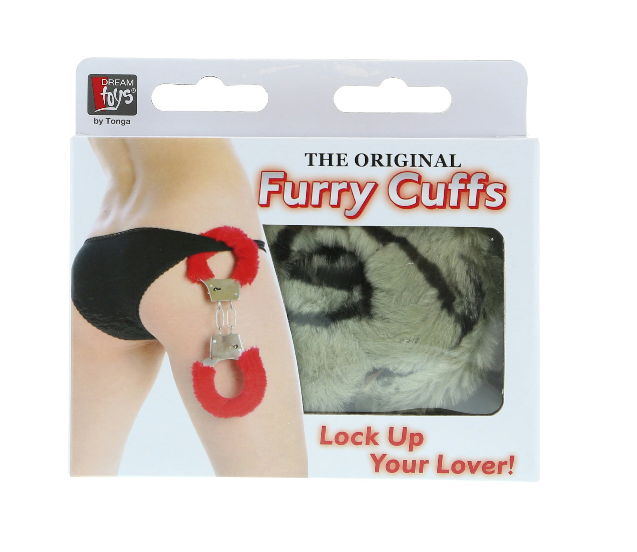 Furry cuffs, Zebra