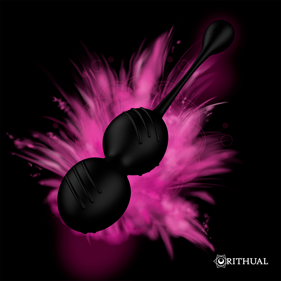 Rithual™ - Nisha, Rechargeable kegel balls, Black