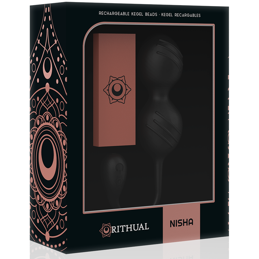 Rithual™ - Nisha, Rechargeable kegel balls, Black