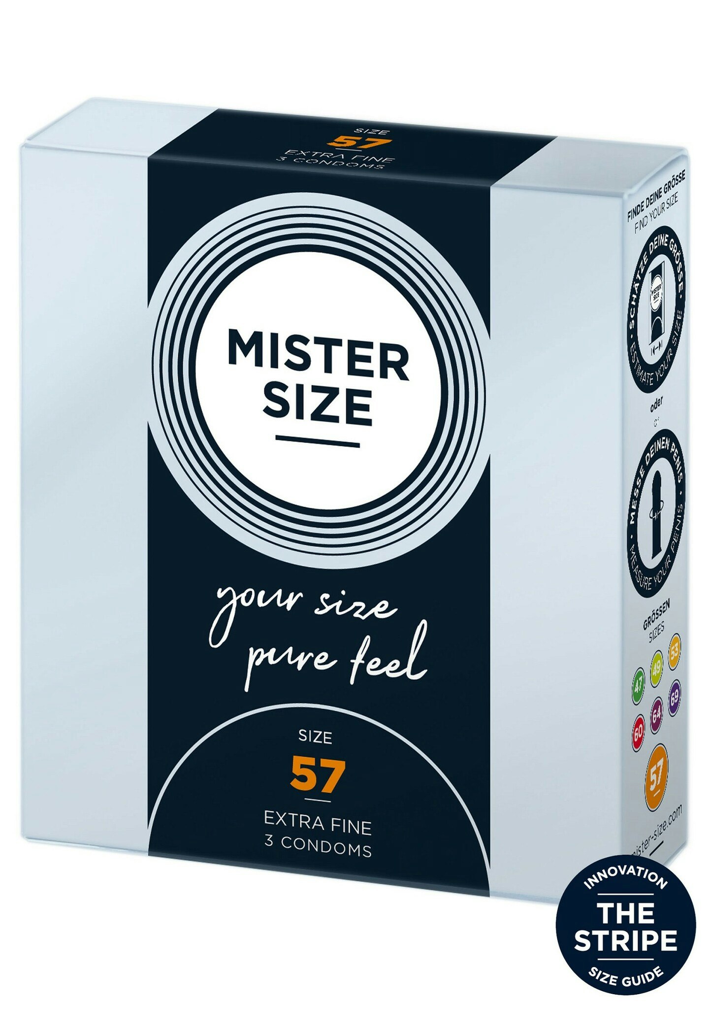 MISTER SIZE 57mm Condoms 3pcs