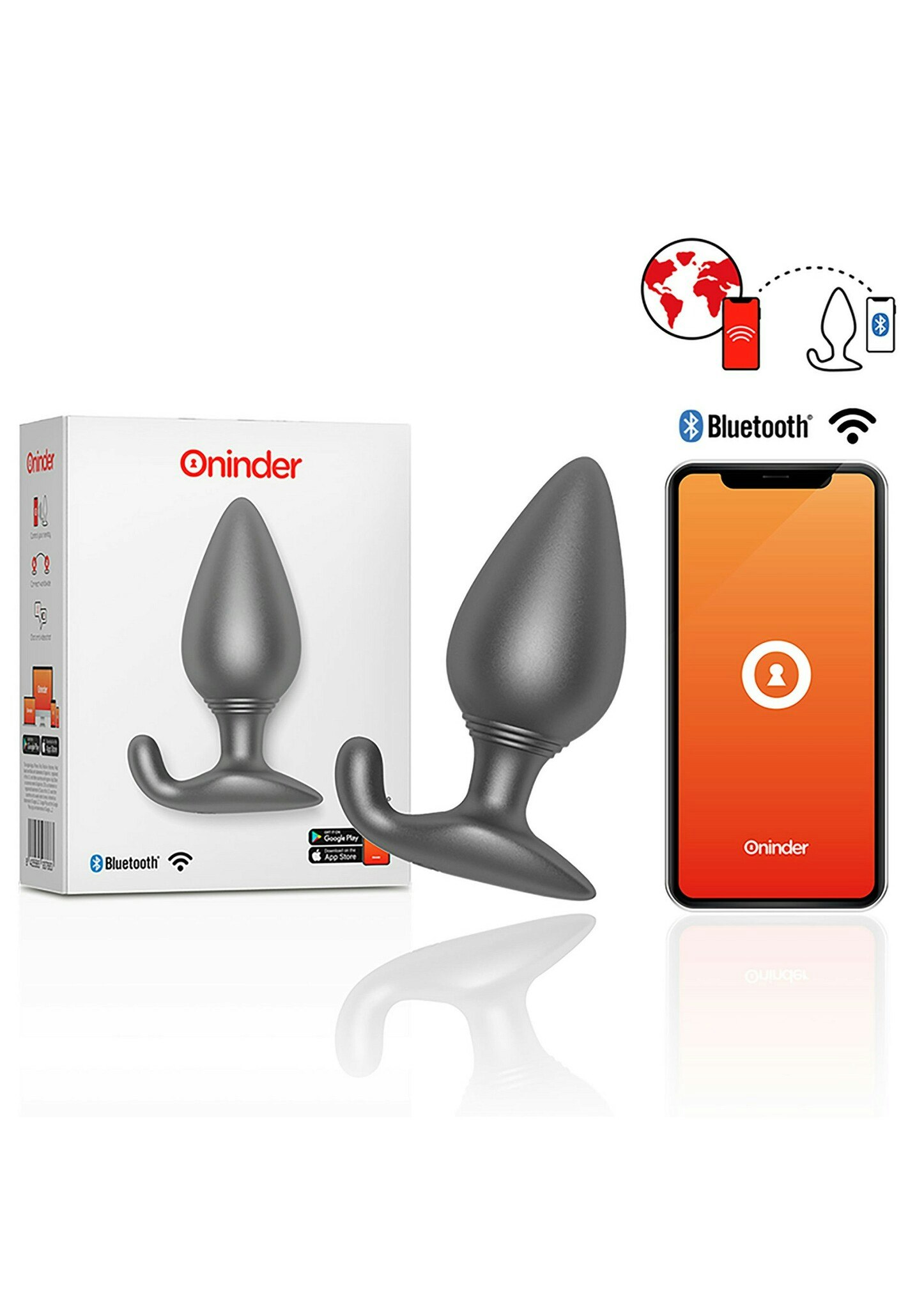Oninder - Rio Vibrating Anal Plug + App