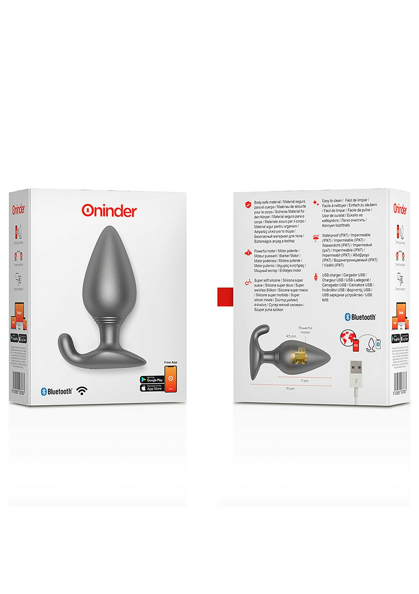 Oninder - Rio Vibrating Anal Plug + App