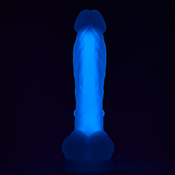 Radiant - Glow-in-the-dark dildo, Medium, Purple