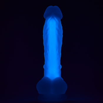 Radiant - Glow-in-the-dark dildo, Medium, Purple