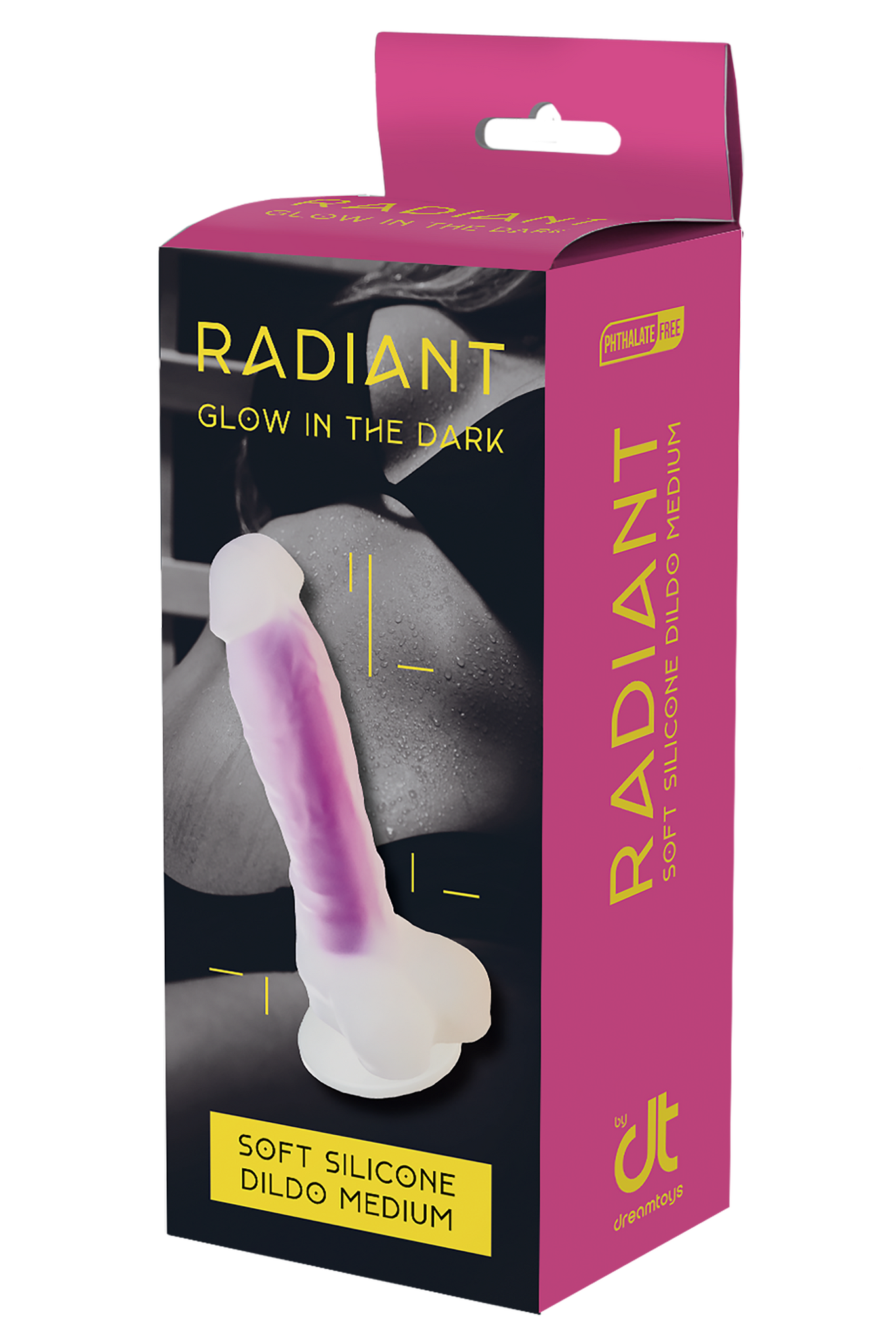 Radiant - Glow-in-the-dark dildo, Medium, Purple