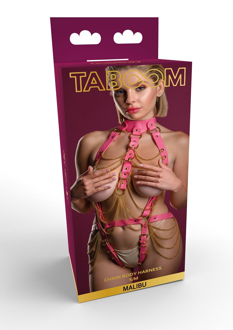 Taboom Malibu Chain Body Harness, rosa, S/M