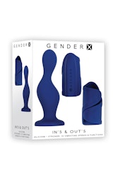 Gender X - In's & Out's Dildo And Stroker, Blue