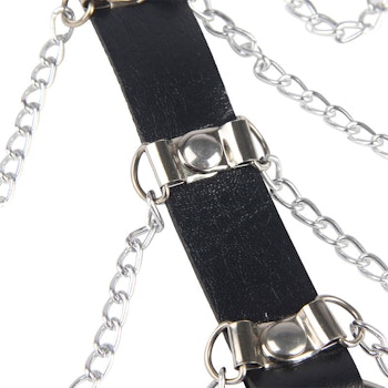 Subblime - Chain chest harness, Black, One size