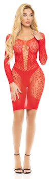 Pink Lipstick Lingerie - Animal Inside Dress Red, Os