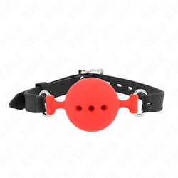 Kink - Silicone Breathable Ball Gag 4,9 cm Size L, Röd