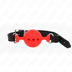 Kink - Silicone Breathable Ball Gag 4,4 cm Size M, Röd