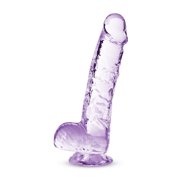 Naturally Yours - 6" Crystalline Dildo, Amethyst