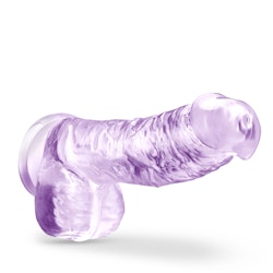 Naturally Yours - 6" Crystalline Dildo, Amethyst