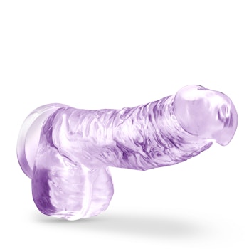 Naturally Yours - 6" Crystalline Dildo, Amethyst