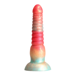 Colours - Stacked, 6 Inch Dildo, Red/Gold
