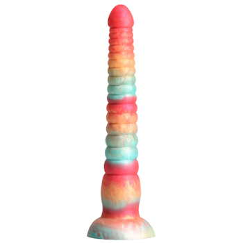 Colours - Stacked, 9 Inch Dildo, Red/Gold