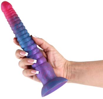 Colours - Stacked, 9 Inch Dildo, Pink/Blue