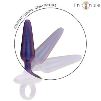 Intense - Marlon, Vibrating anal plug, Metallic blue