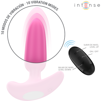 Intense - Ross, Vibrating anal plug, Pink