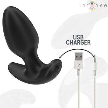 Intense - Joey, Vibrating anal plug, Black
