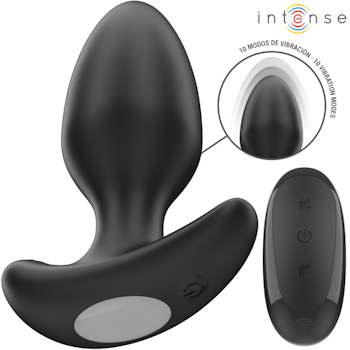Intense - Joey, Vibrating anal plug, Black