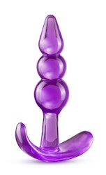 B yours - Triple Bead Anal Plug, Purple