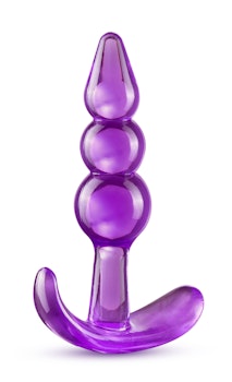 B yours - Triple Bead Anal Plug, Purple